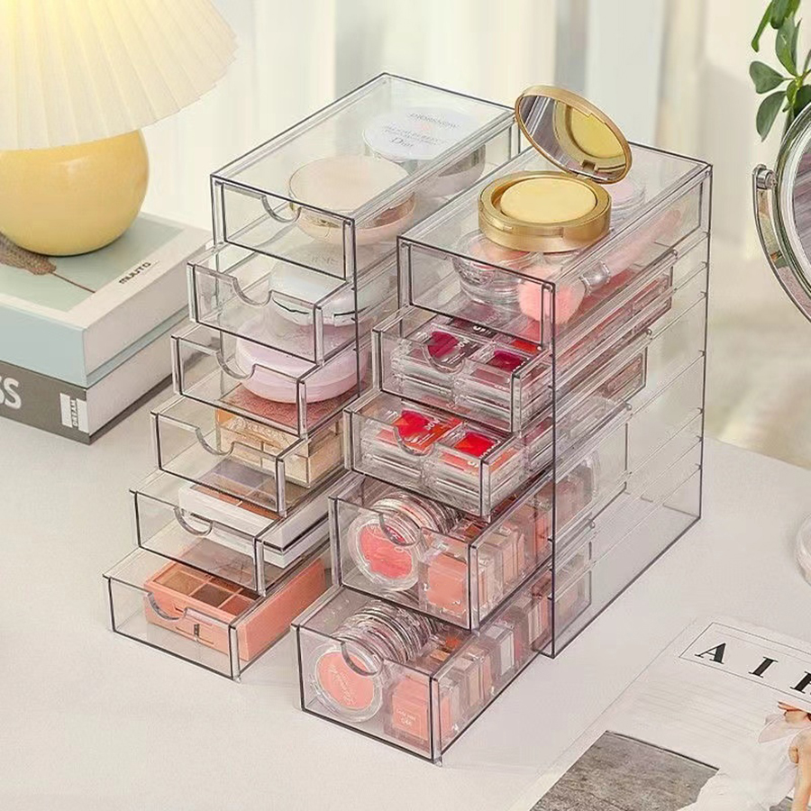 Eyeshadow Palette - Desktop cosmetic organizer dressing table acrylic