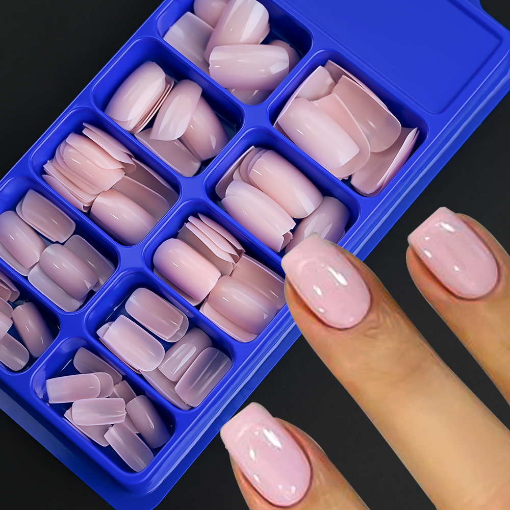 Nail Extension Tips - 100/120pcs Pink White Press On Nails