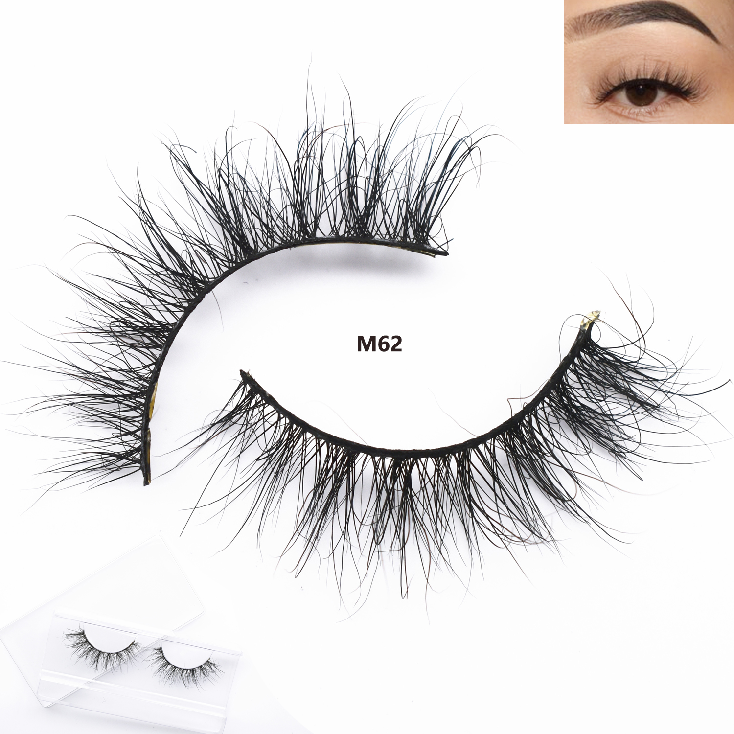Beauty Full Makeup - M62 Winged Mink Lashes Fluffy 3D
