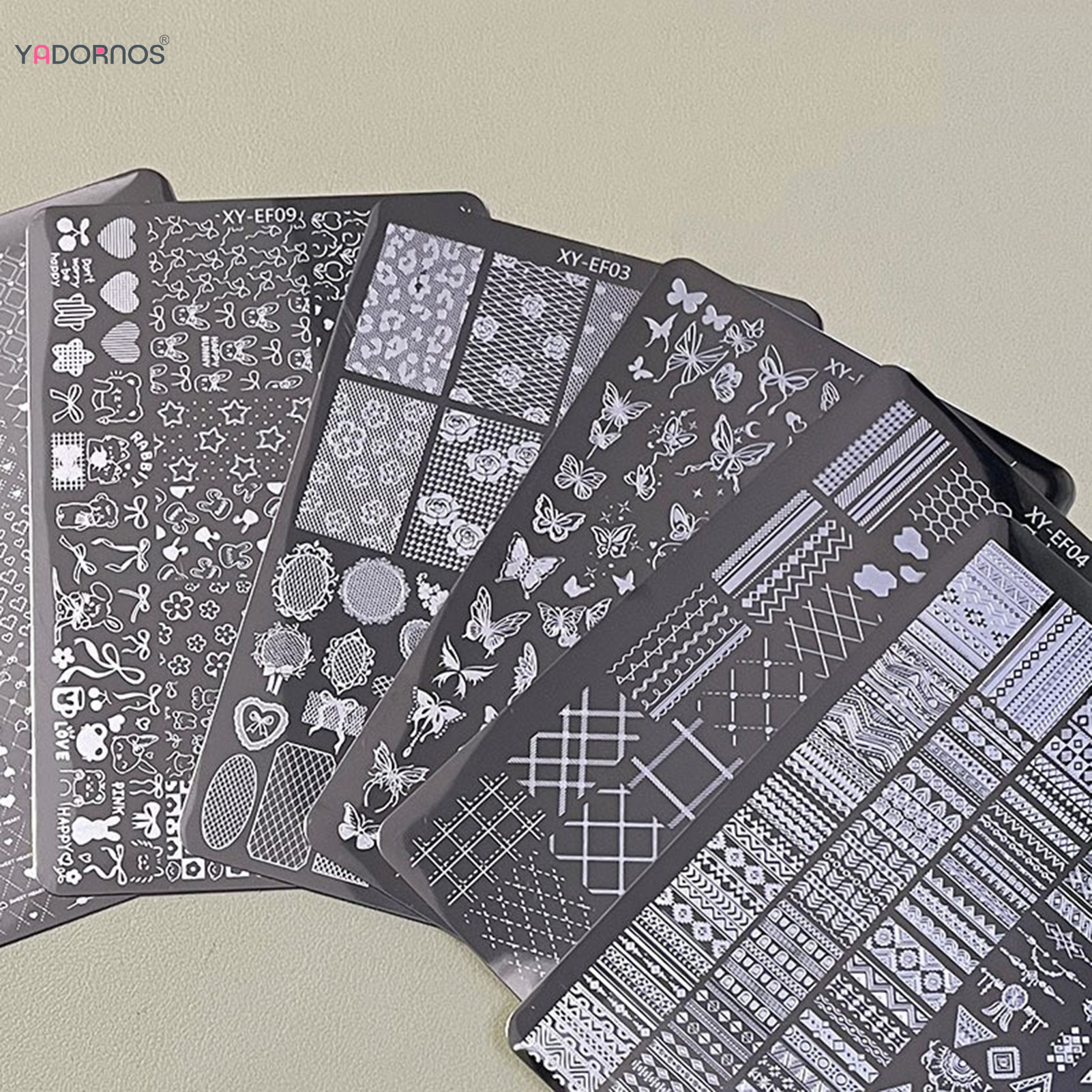 Nail Art Stamping Kit - 1Pcs Nail Stamping Plates Multi-styles Nail