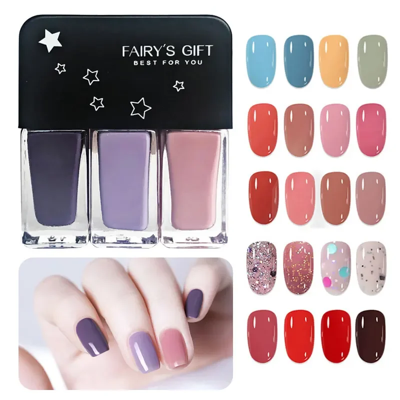 Nail Art Stamping Kit - 3 PCS Nail Gel Set semi-permanent