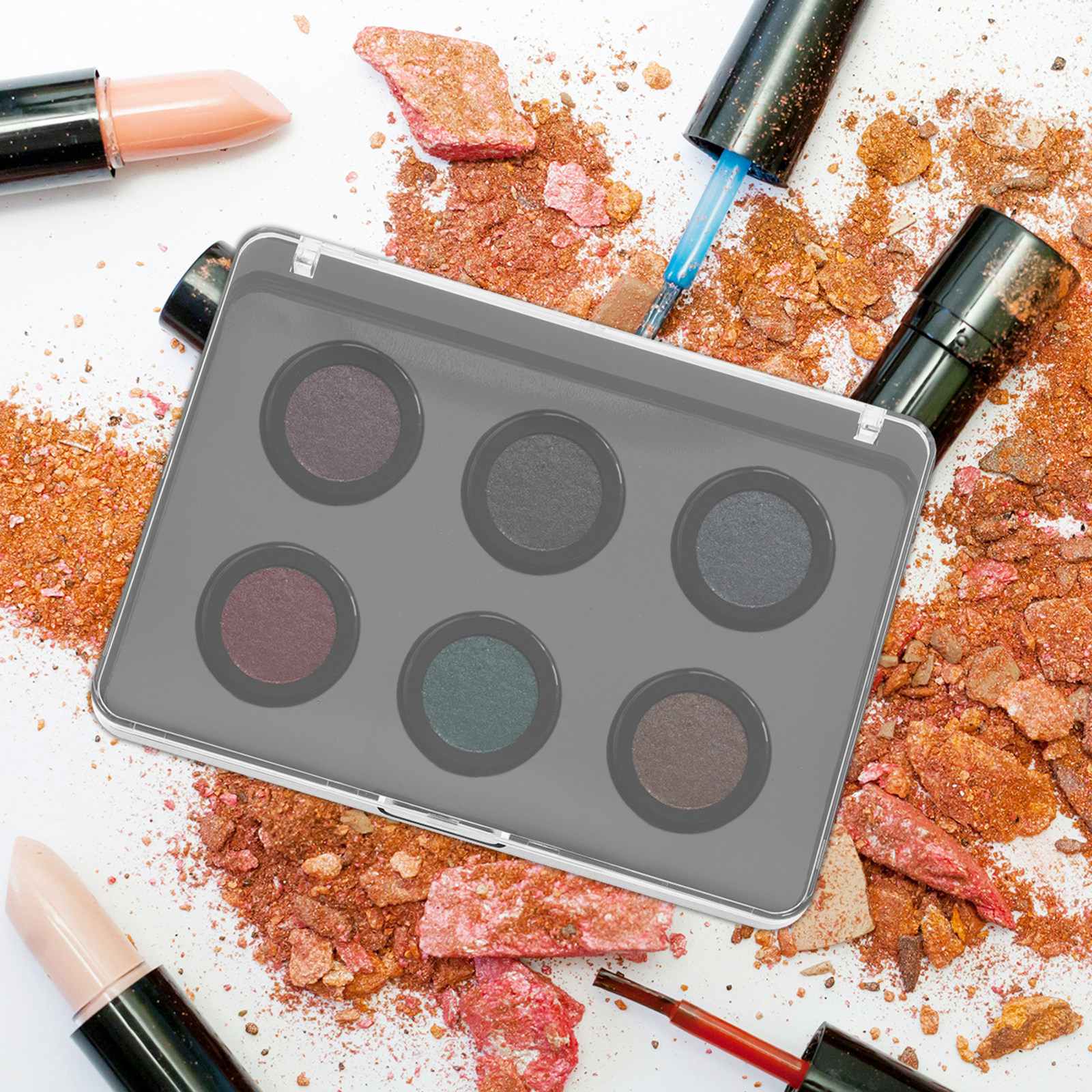Eyeshadow Palette - 3Pcs Magnetic Empty Makeup Palette Transparent