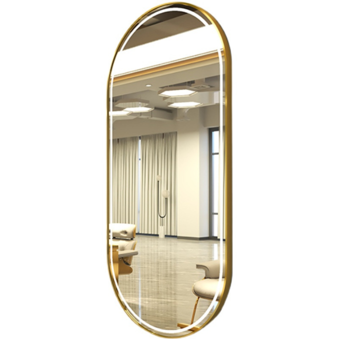 Beauty Full Makeup - Large Full Length Gold Styling Barber