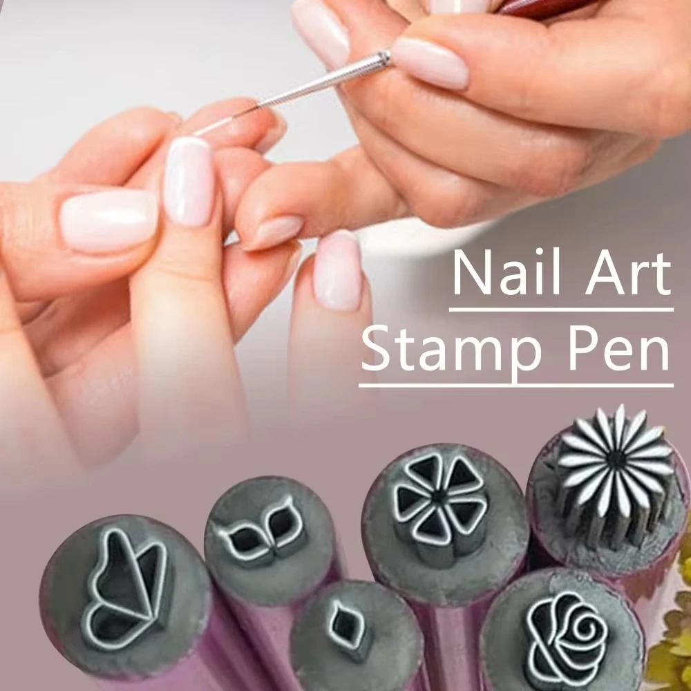 Nail Art Stamping Kit - 6/10/15Pcs Nail Art Stamp Pen Set,