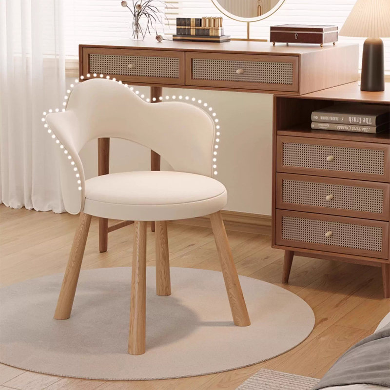 Beauty Makeup Chair - Minimalist Beauty Salon, Nail Art, Backrest,