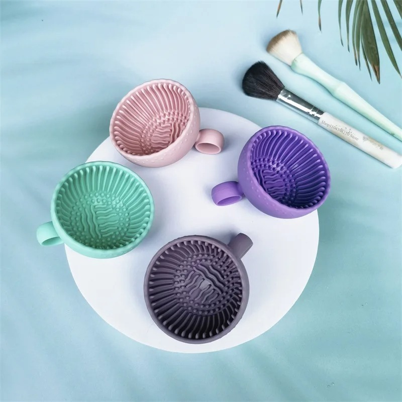 Beauty Makeup Brushes - Soft Silicone Makeup Brush Cleaner Folding