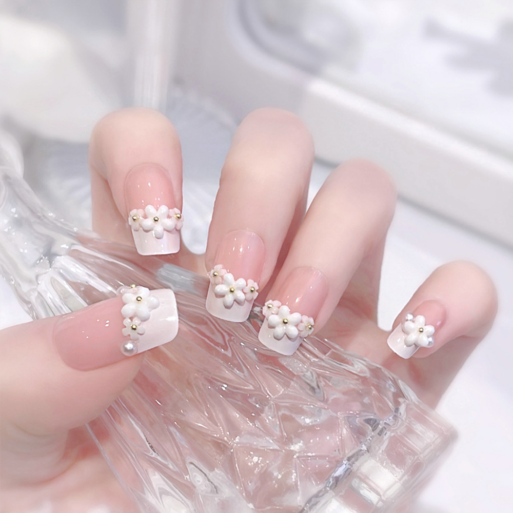 24pcs Medium Long Acrylic Fake - Nail Extension Tips avaliação e preço
