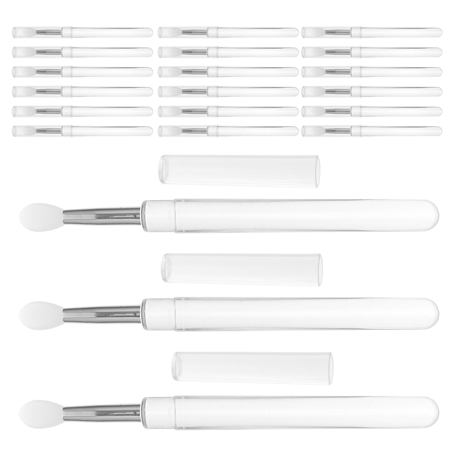 30Pcs Silicone Beauty Brush Se - Beauty Makeup Brushes avaliação e preço