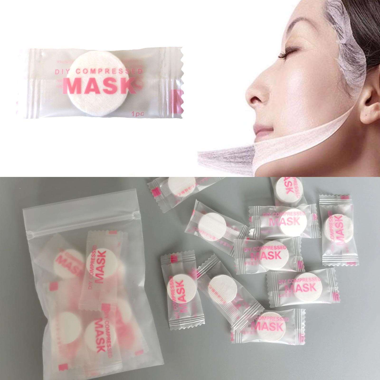 30/50pcs Disposable Compressed - Sheet Face Mask Pack avaliação e preço