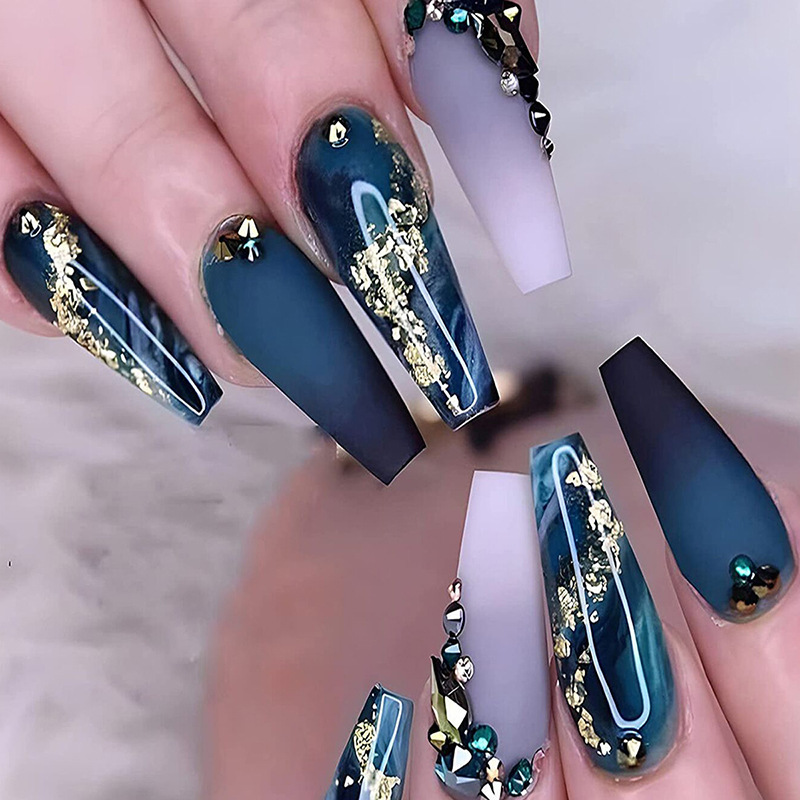 French Tip Press on Nails Long - Nail Extension Tips avaliação e preço
