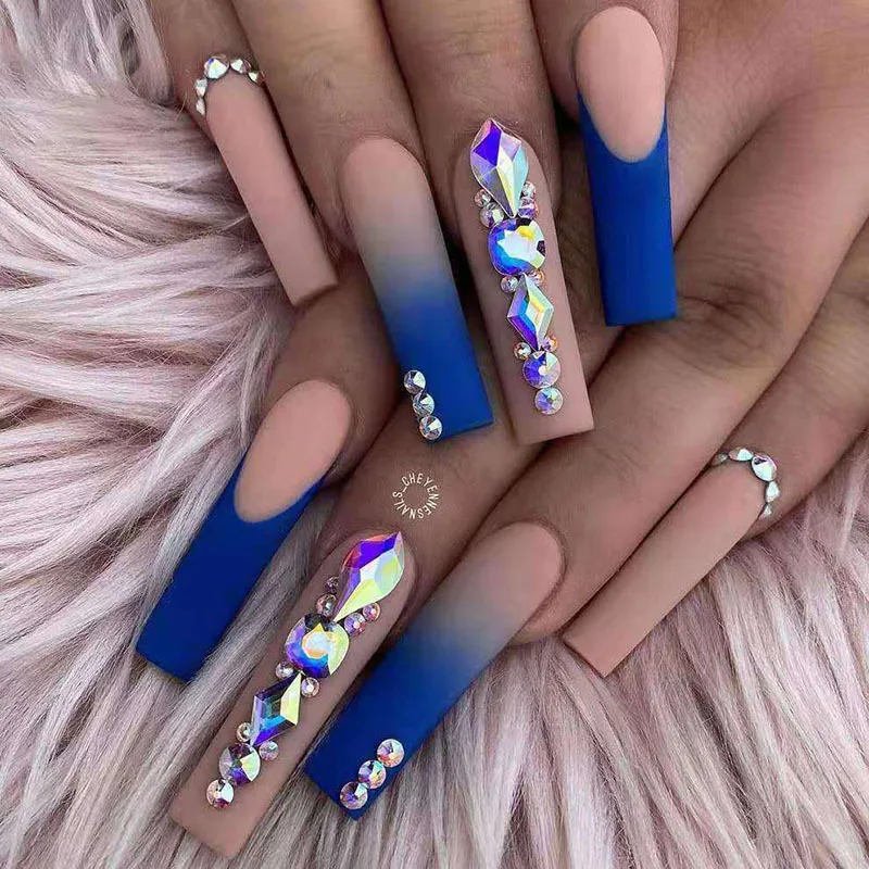 French Tip Press on Nails Long - Nail Extension Tips avaliação e preço