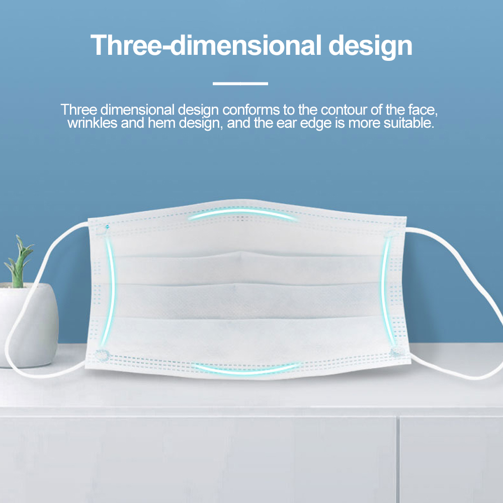 Mask Disposable Non wove 3 Lay - Sheet Face Mask Pack avaliação e preço