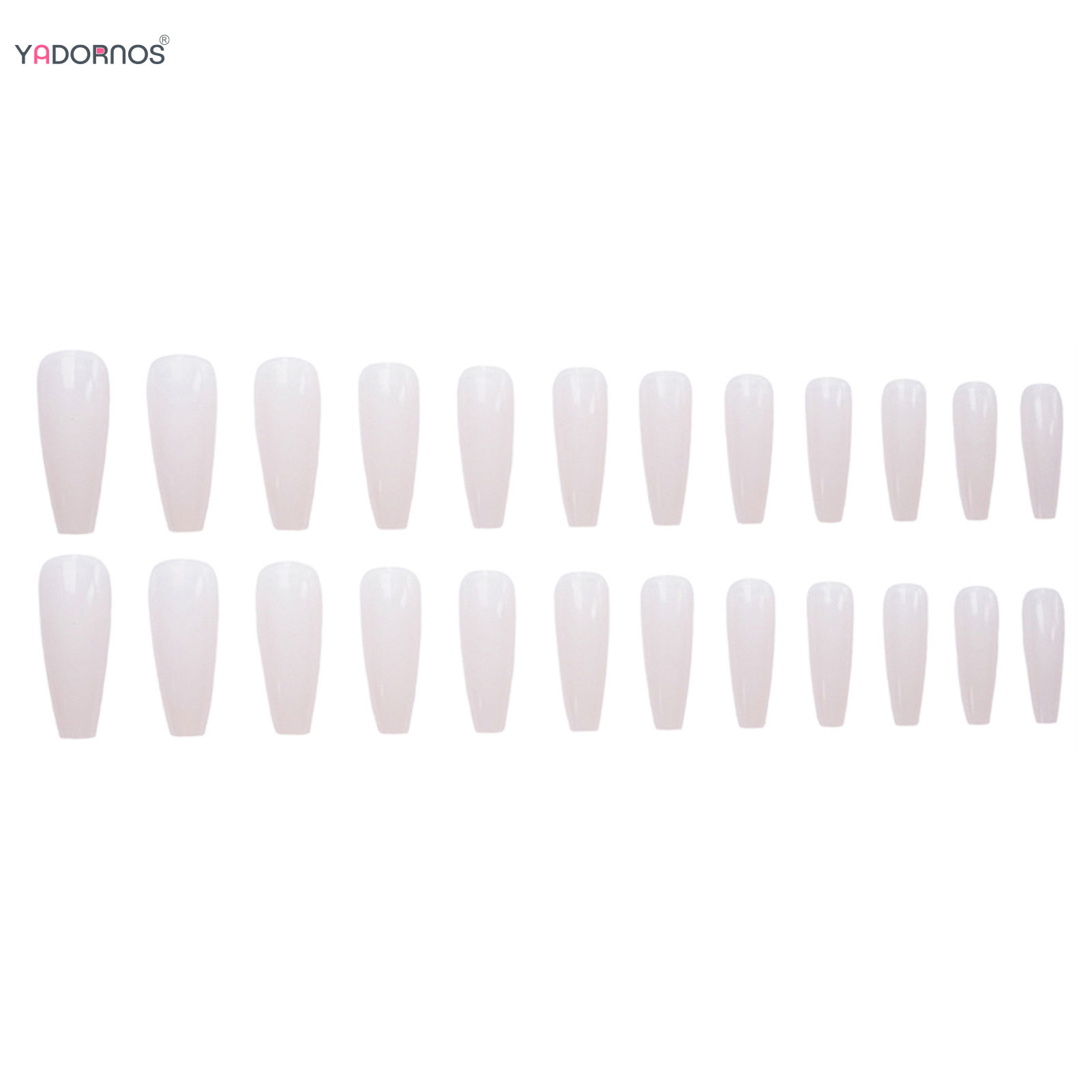 Nude Color Long Ballet Fake Na - Nail Extension Tips avaliação e preço