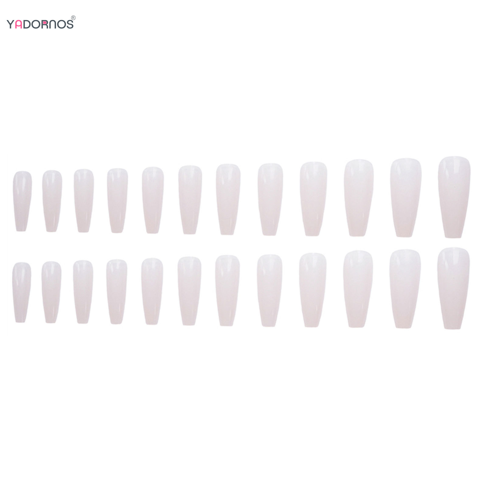 Nude Color Long Ballet Fake Na - Nail Extension Tips avaliação e preço