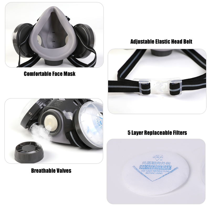 New Anti Dust Mask Full Face R - Sheet Face Mask Pack avaliação e preço
