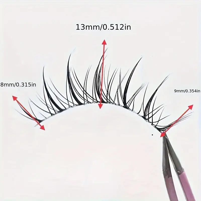 5 Pairs Transparent Stem Wavy  - Beauty Full Makeup avaliação e preço