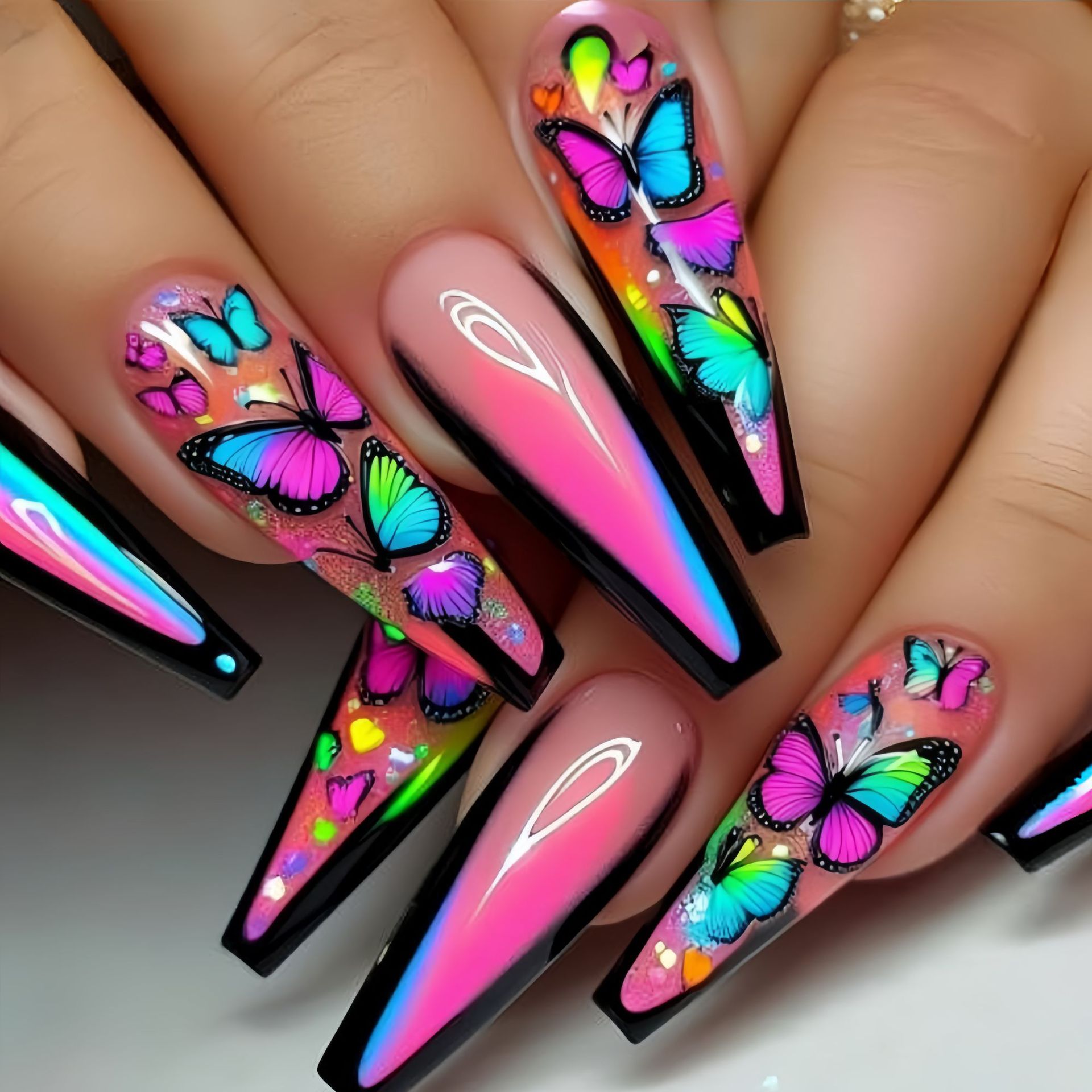 Short Medium long fake nails f - Nail Extension Tips avaliação e preço