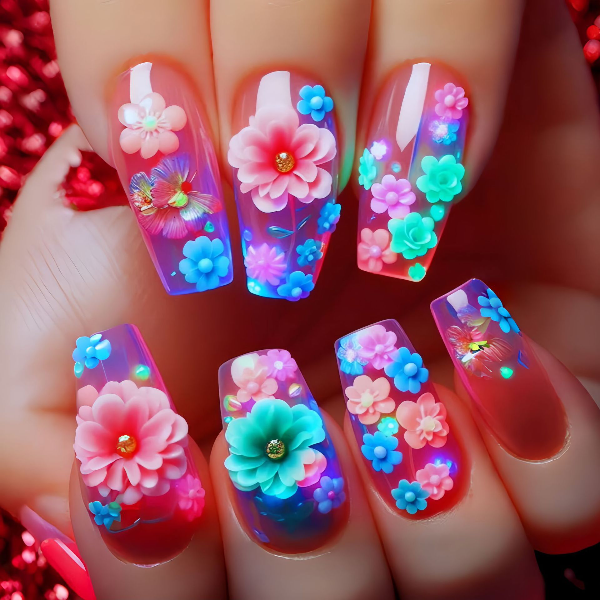 Short Medium long fake nails f - Nail Extension Tips avaliação e preço
