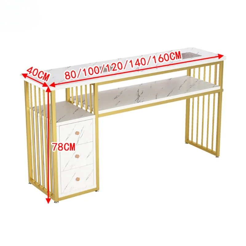 -Light Luxury Nail Table And C - Beauty Makeup Chair avaliação e preço