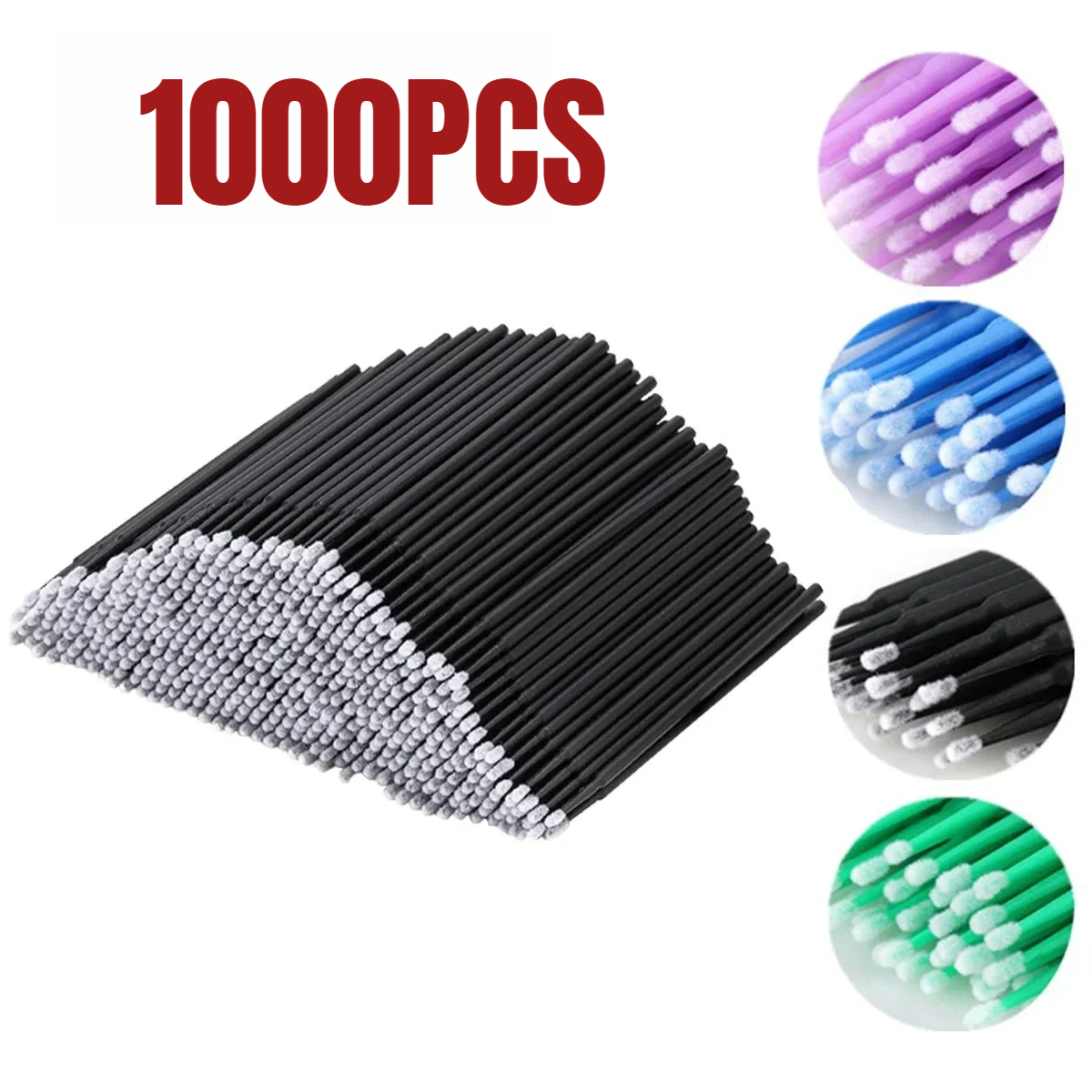 1000/500PCS Eyelash Cleaning B - Beauty Makeup Brushes avaliação e preço