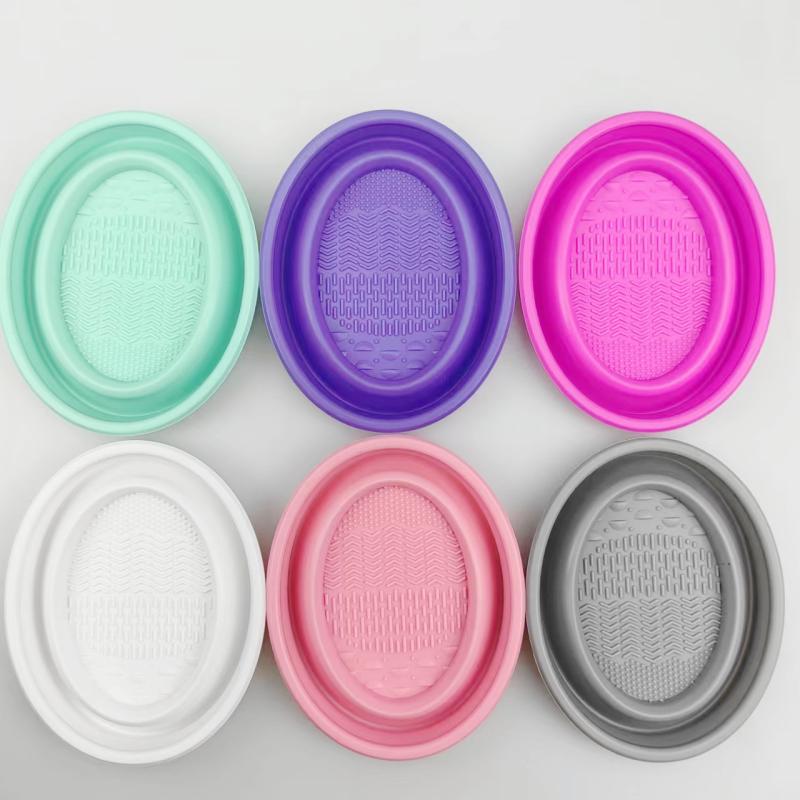 Folding Powder Puff Cleaning B - Beauty Makeup Brushes avaliação e preço