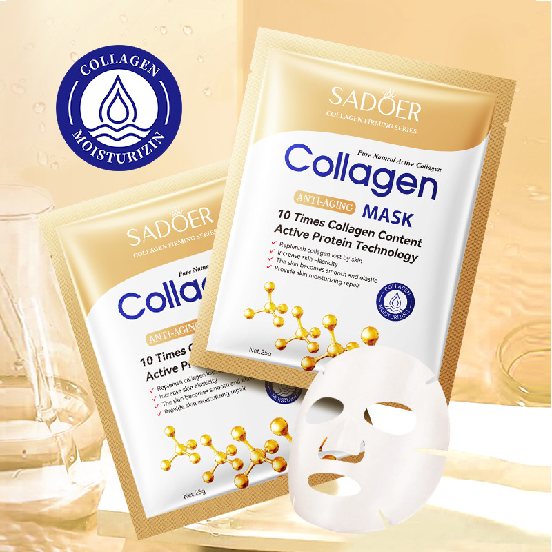 10pcs Anti-wrinkle Collagen Fa - Sheet Face Mask Pack avaliação e preço