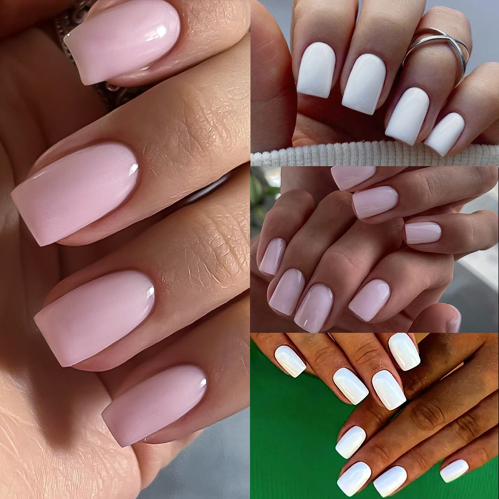 100/120pcs Pink White Press On - Nail Extension Tips avaliação e preço