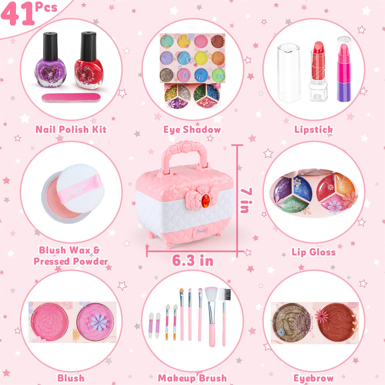 Kids Makeup Toy Kit for Girls, - Beauty Y Makeup avaliação e preço