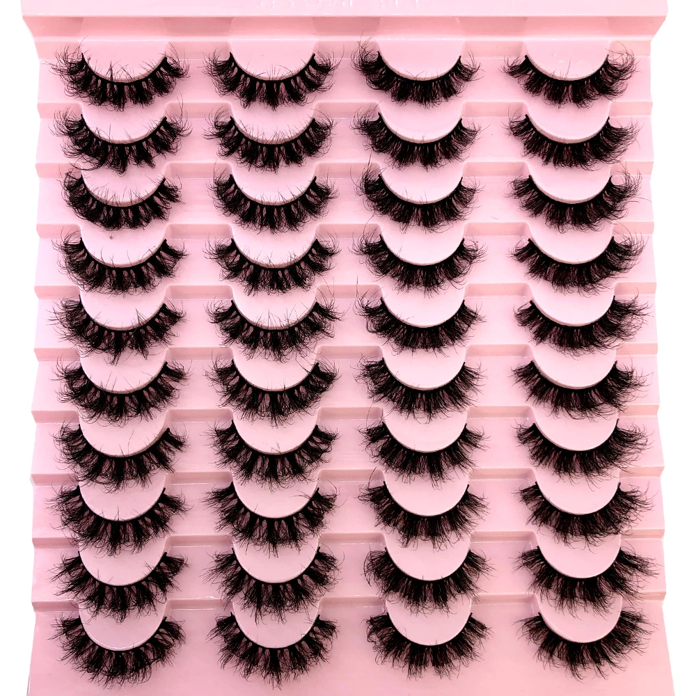 New 20 pairs natural Thick fal - Beauty Full Makeup avaliação e preço