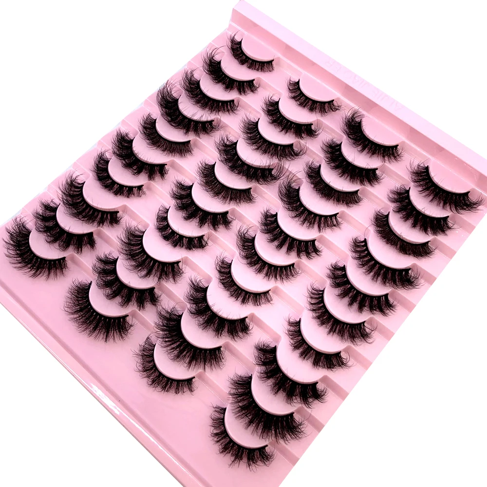 New 20 pairs natural Thick fal - Beauty Full Makeup avaliação e preço