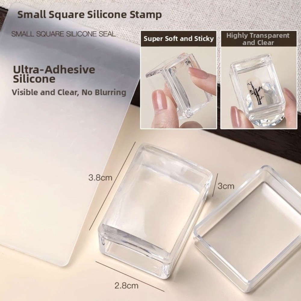 New Transparent Nail Art Stamp - Nail Art Stamping Kit avaliação e preço