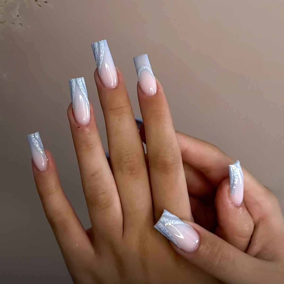 24PCS French Minimalist Stripe - Nail Extension Tips avaliação e preço