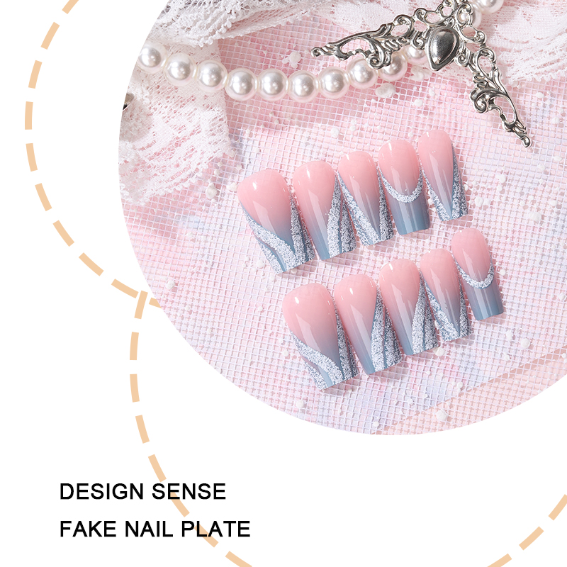 24PCS French Minimalist Stripe - Nail Extension Tips avaliação e preço