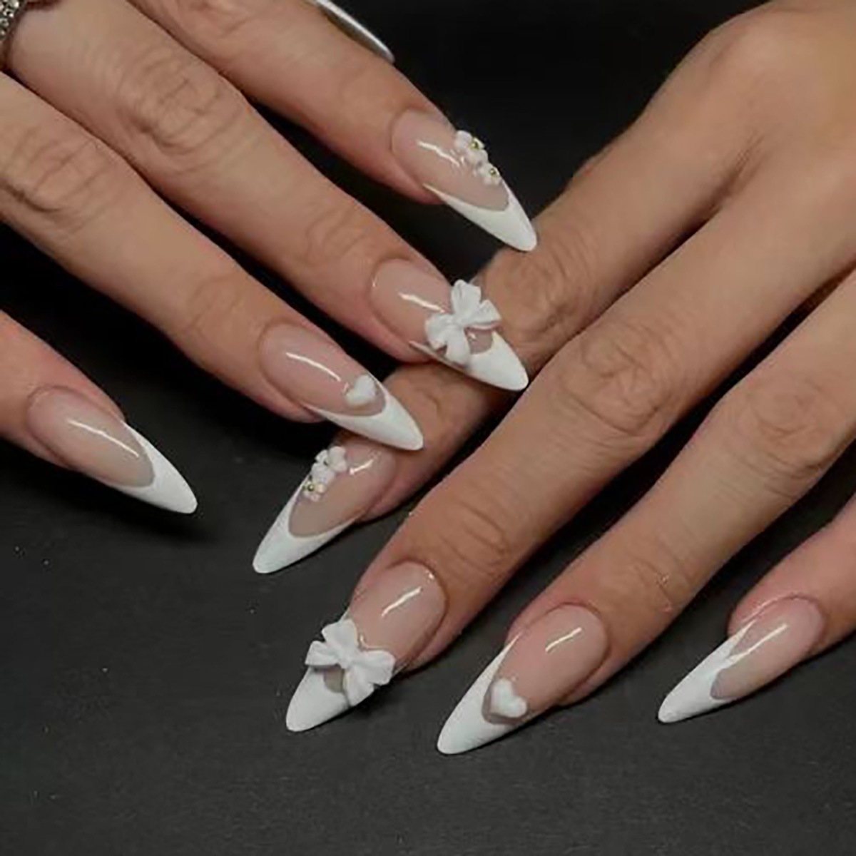 24pcs Fashion Rhinestone Press - Nail Extension Tips avaliação e preço