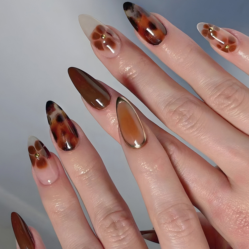 24pcs Fashion Rhinestone Press - Nail Extension Tips avaliação e preço