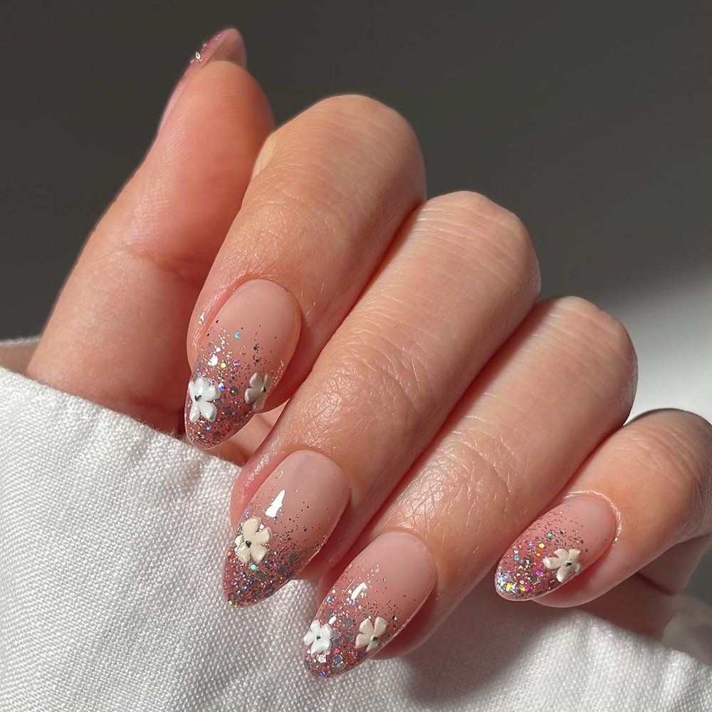 24pcs Fashion Rhinestone Press - Nail Extension Tips avaliação e preço