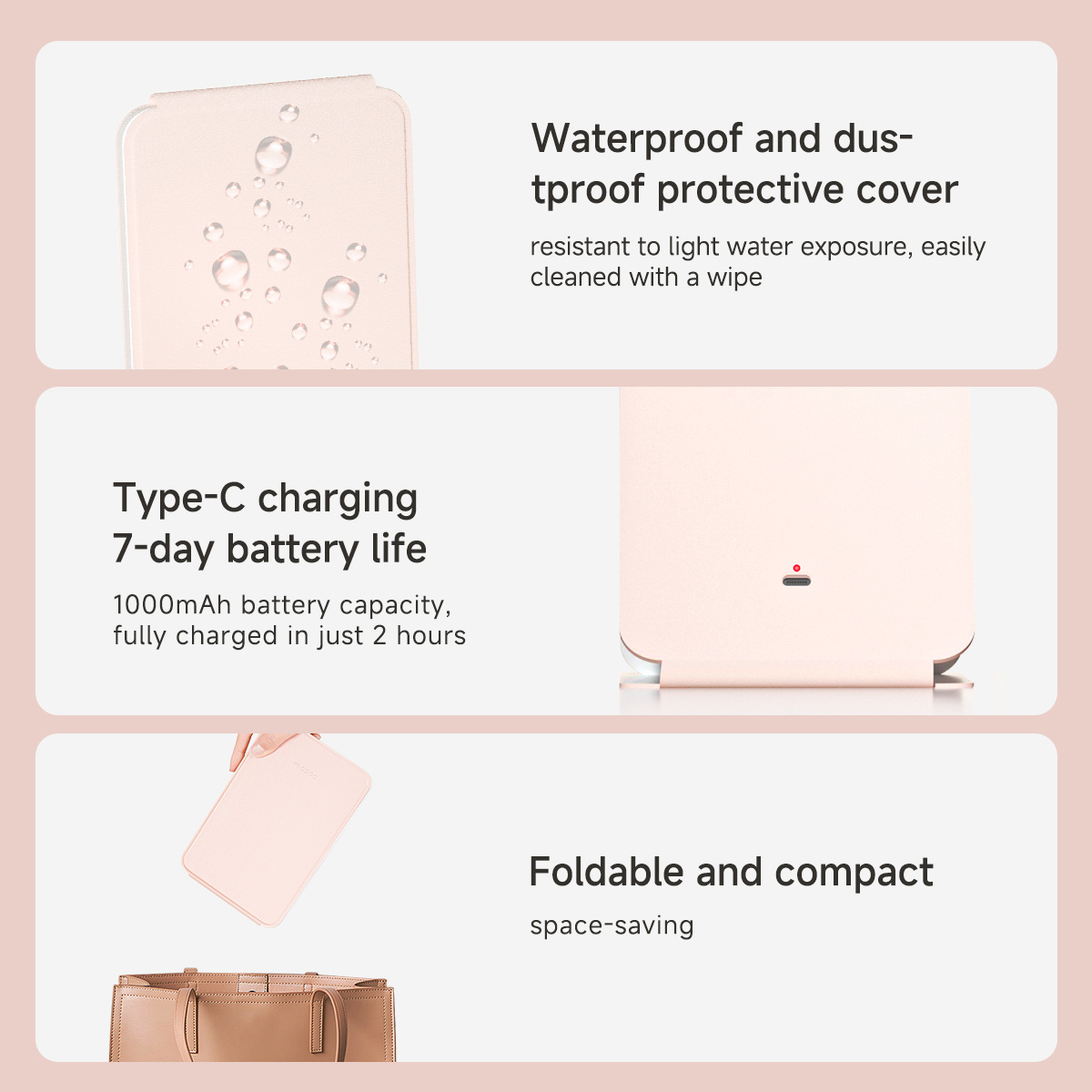 DOCO Makeup Mirror Foldable Po - Beauty Lab Makeup avaliação e preço