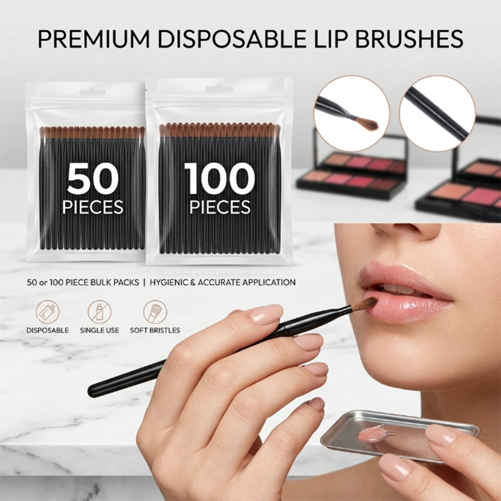 50/100pcs Disposable Lip Brush - Beauty Makeup Brushes avaliação e preço