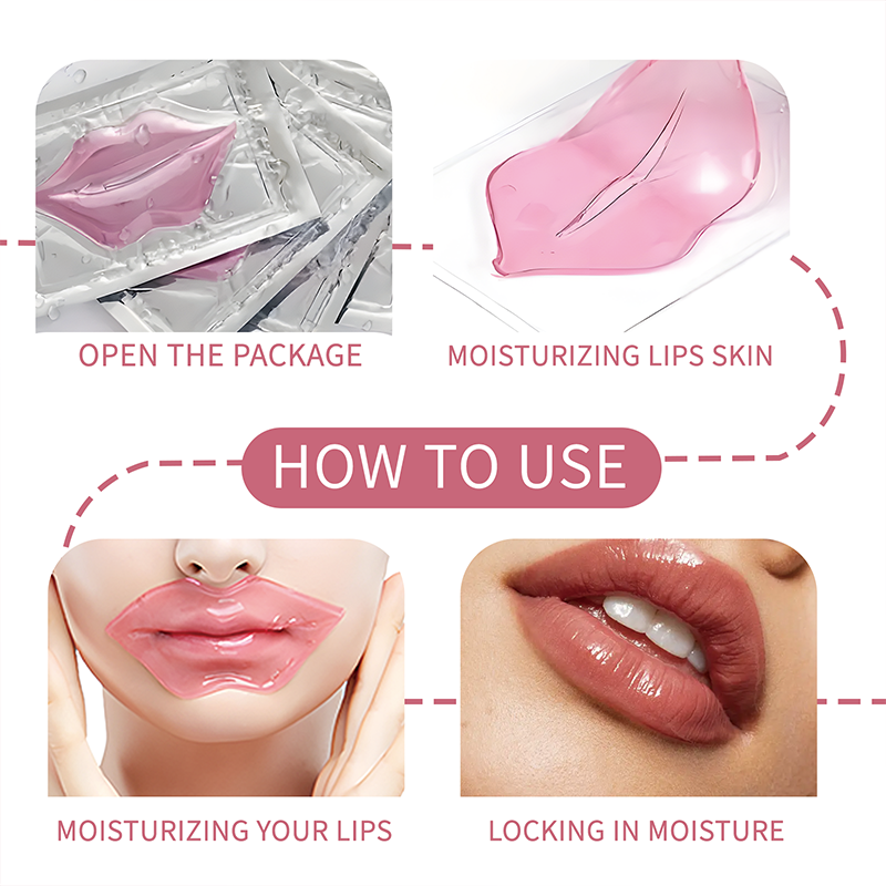 20Pcs/Box Pink Lips Masks Shee - Sheet Face Mask Pack avaliação e preço