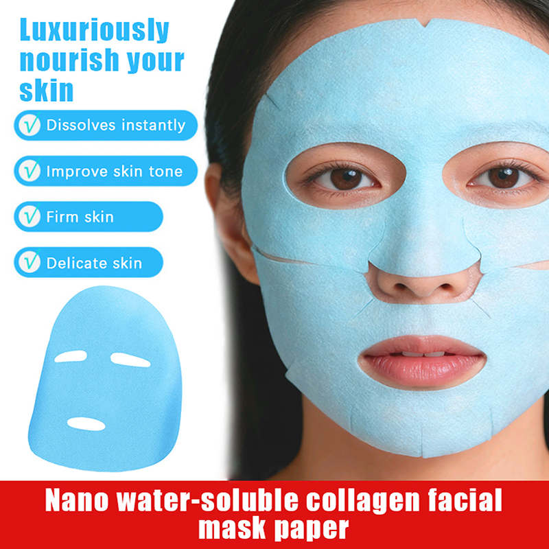 Collagen Film Paper Soluble Fa - Sheet Face Mask Pack avaliação e preço