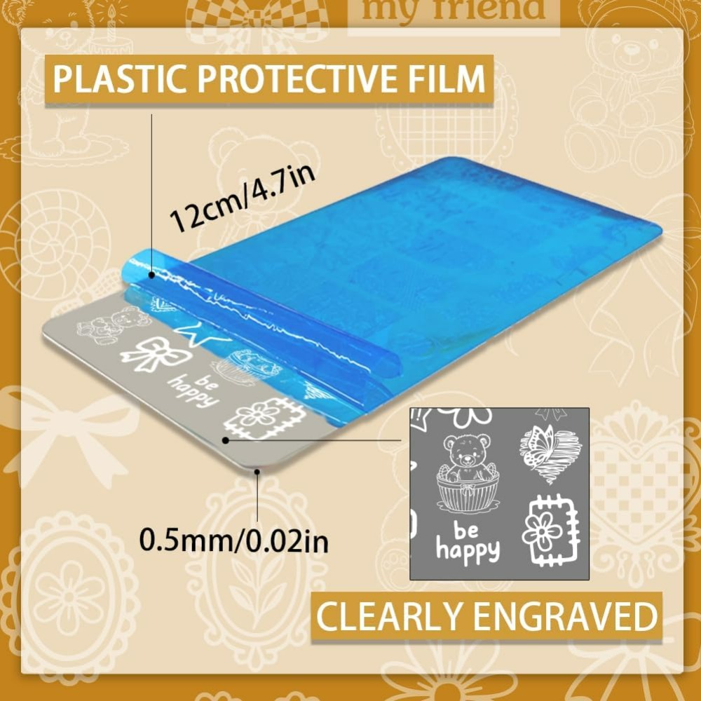 3pcs Cute Bear Nail Stamping P - Nail Art Stamping Kit avaliação e preço
