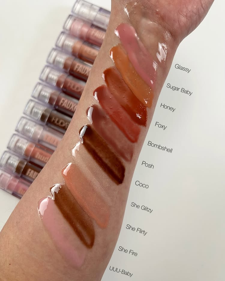 Hot Rare Lip Gloss Multicolor  - Beauty Huda Makeup avaliação e preço