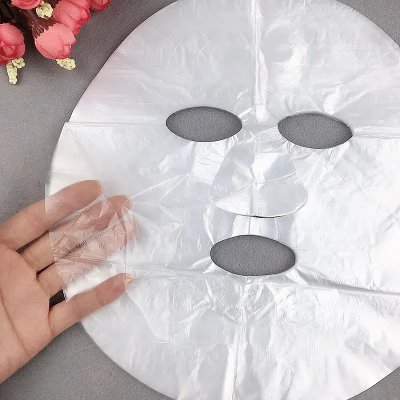 Disposable Face Plastic Film T - Sheet Face Mask Pack avaliação e preço
