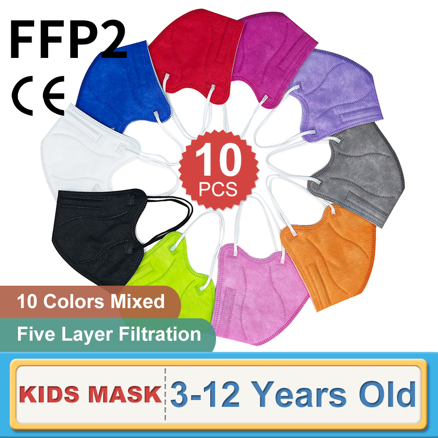 10PCS Children FFP2 Face Mask  - Sheet Face Mask Pack avaliação e preço