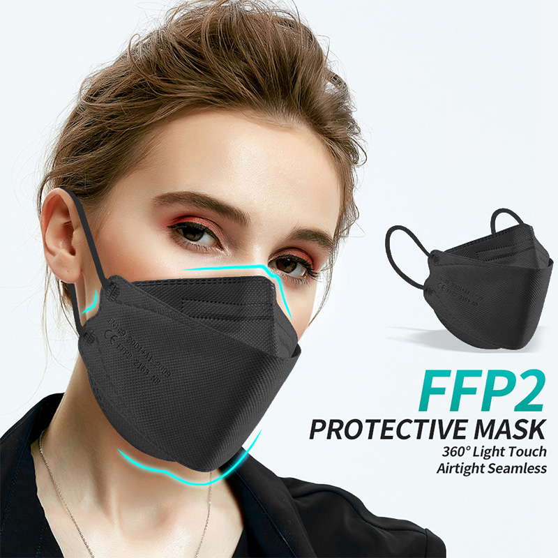 10-200pcs ffp2 mascarillas CE  - Sheet Face Mask Pack avaliação e preço