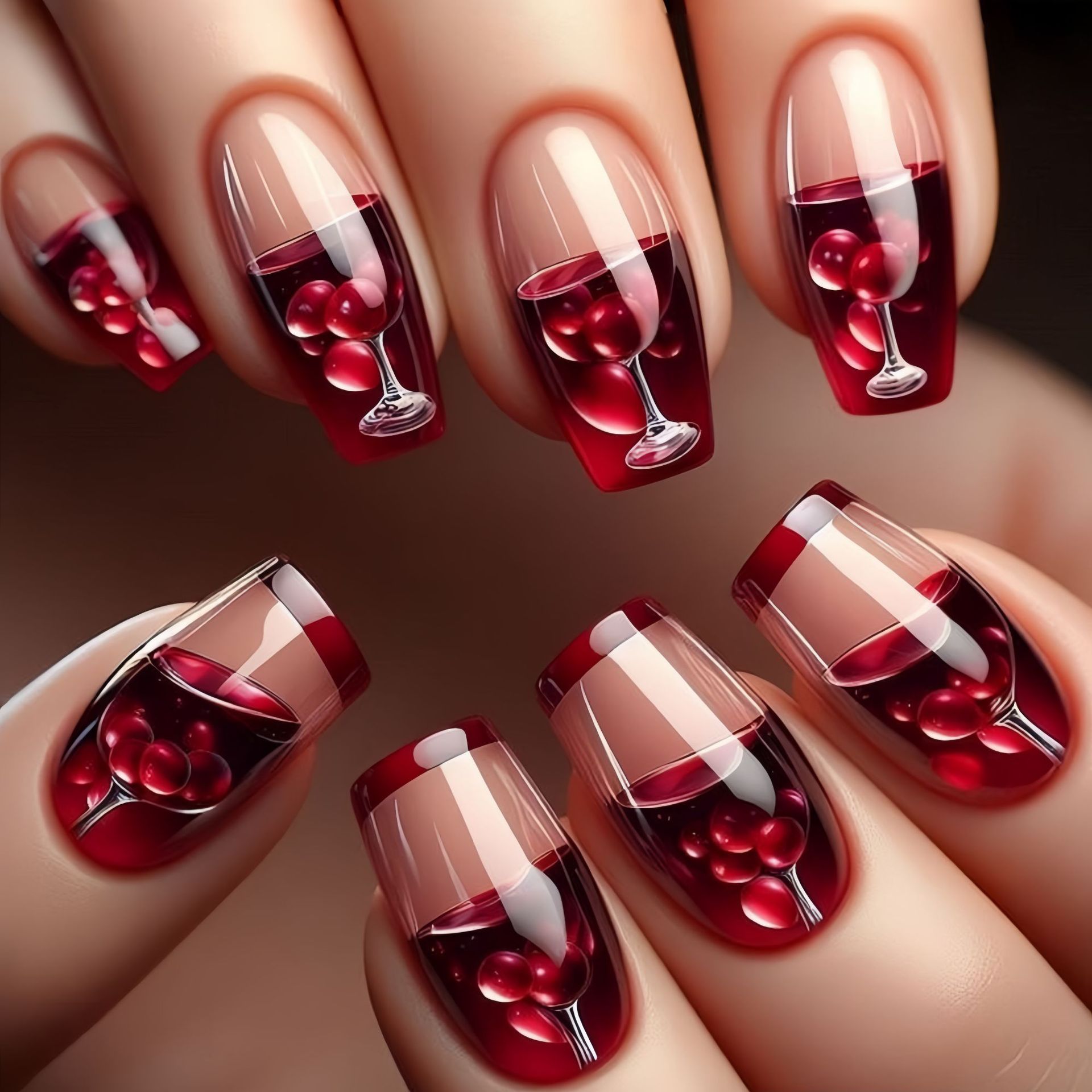 Medium long fake nails for wom - Nail Extension Tips avaliação e preço