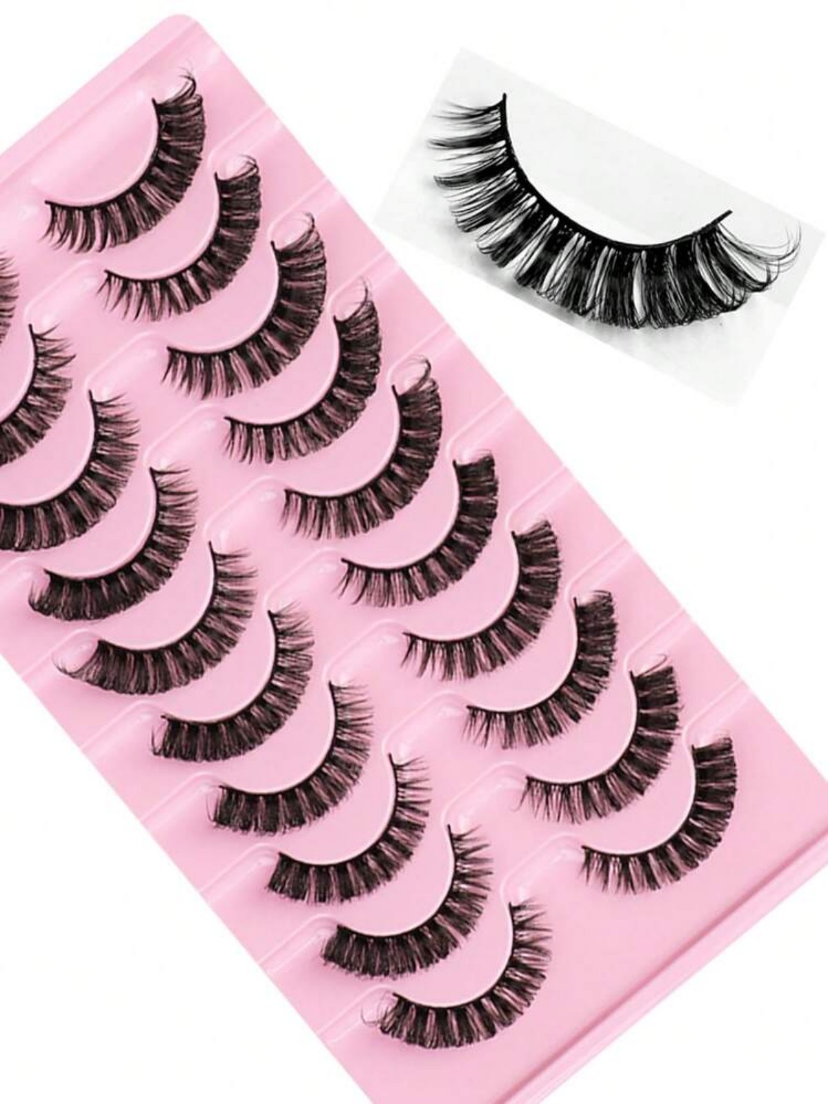 Russian Striped False Eyelashe - Beauty Full Makeup avaliação e preço