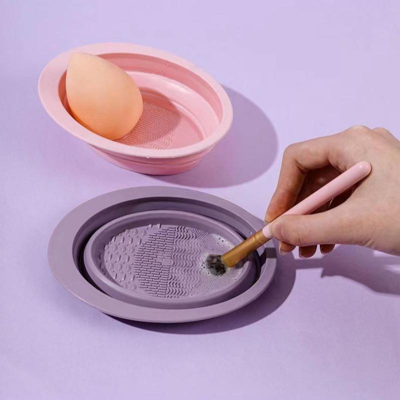 Cleaner Folding Powder Soft Si - Beauty Makeup Brushes avaliação e preço