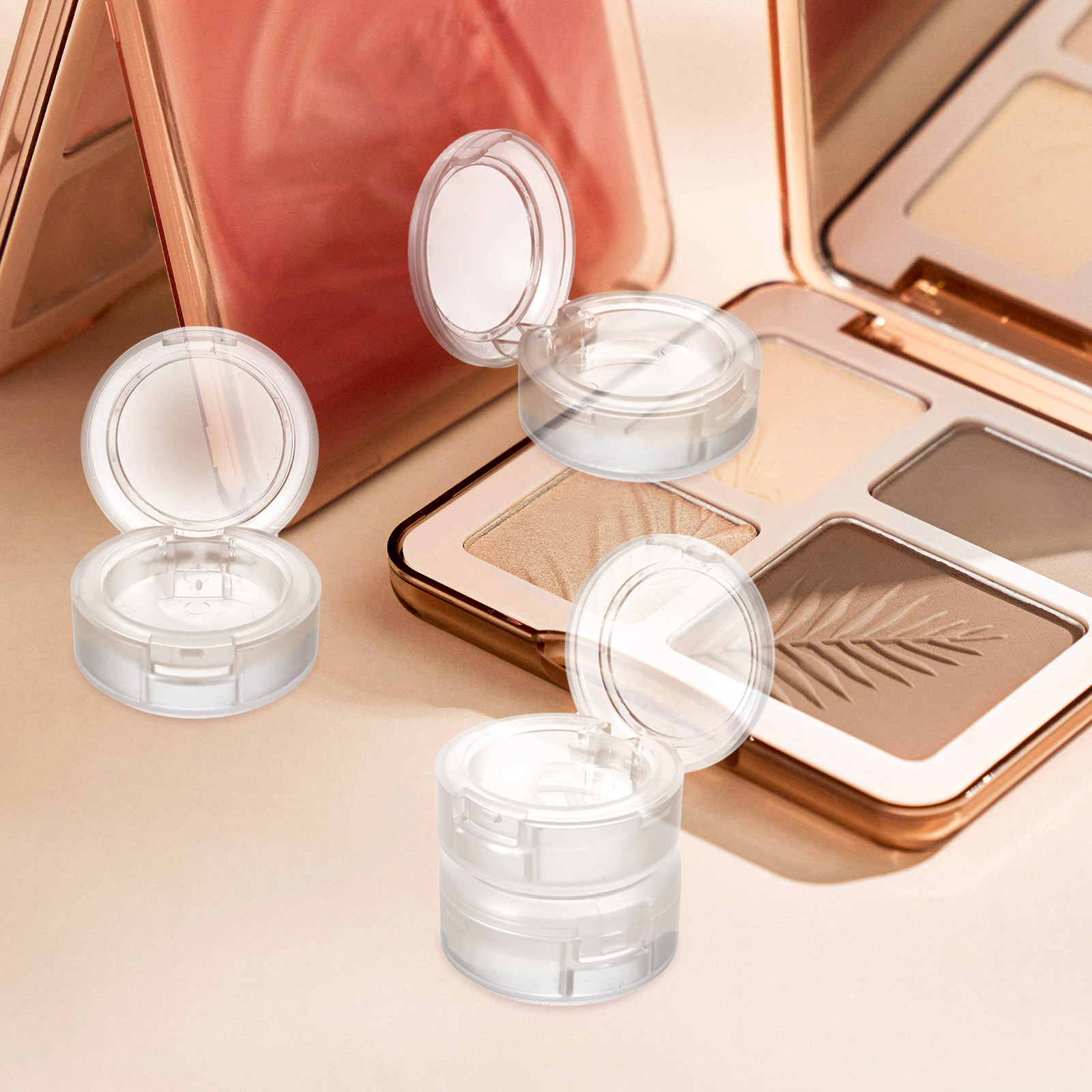 4Pcs Eyeshadow Pans Plastic Pa - Eyeshadow Palette avaliação e preço