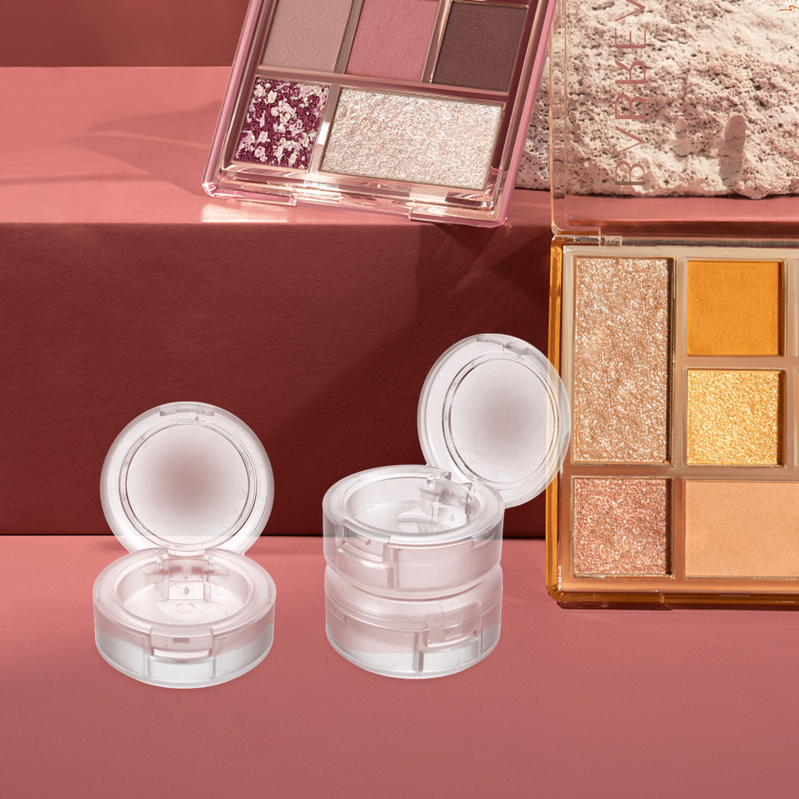 4Pcs Eyeshadow Pans Plastic Pa - Eyeshadow Palette avaliação e preço